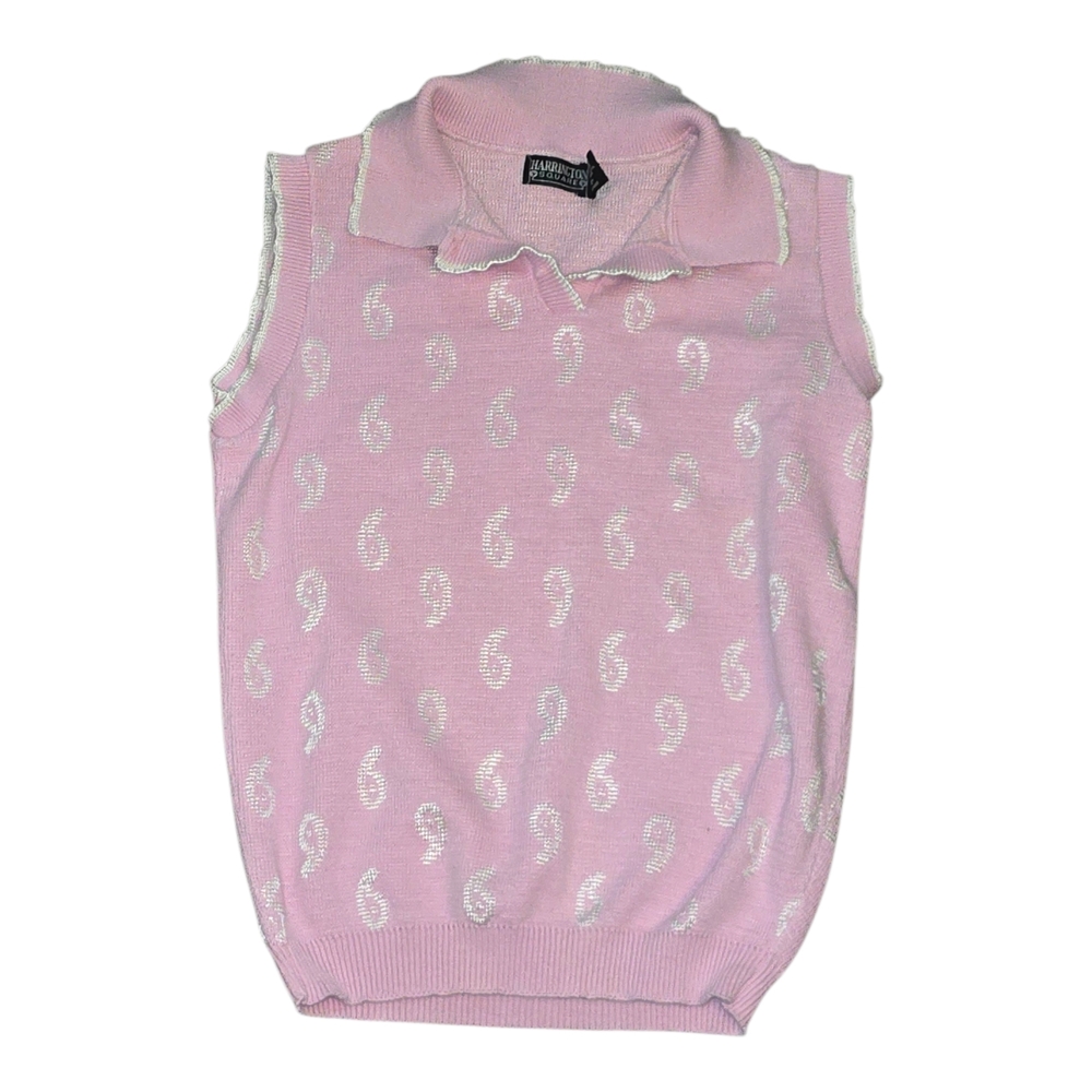 Vintage Valentines Pink Paisley Women's Vest